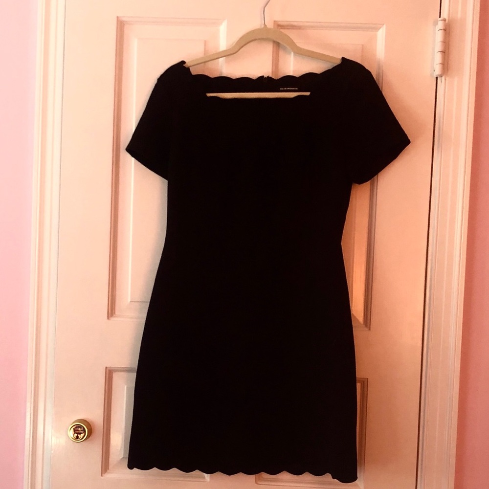 Club Monaco Scalloped Mini Dress